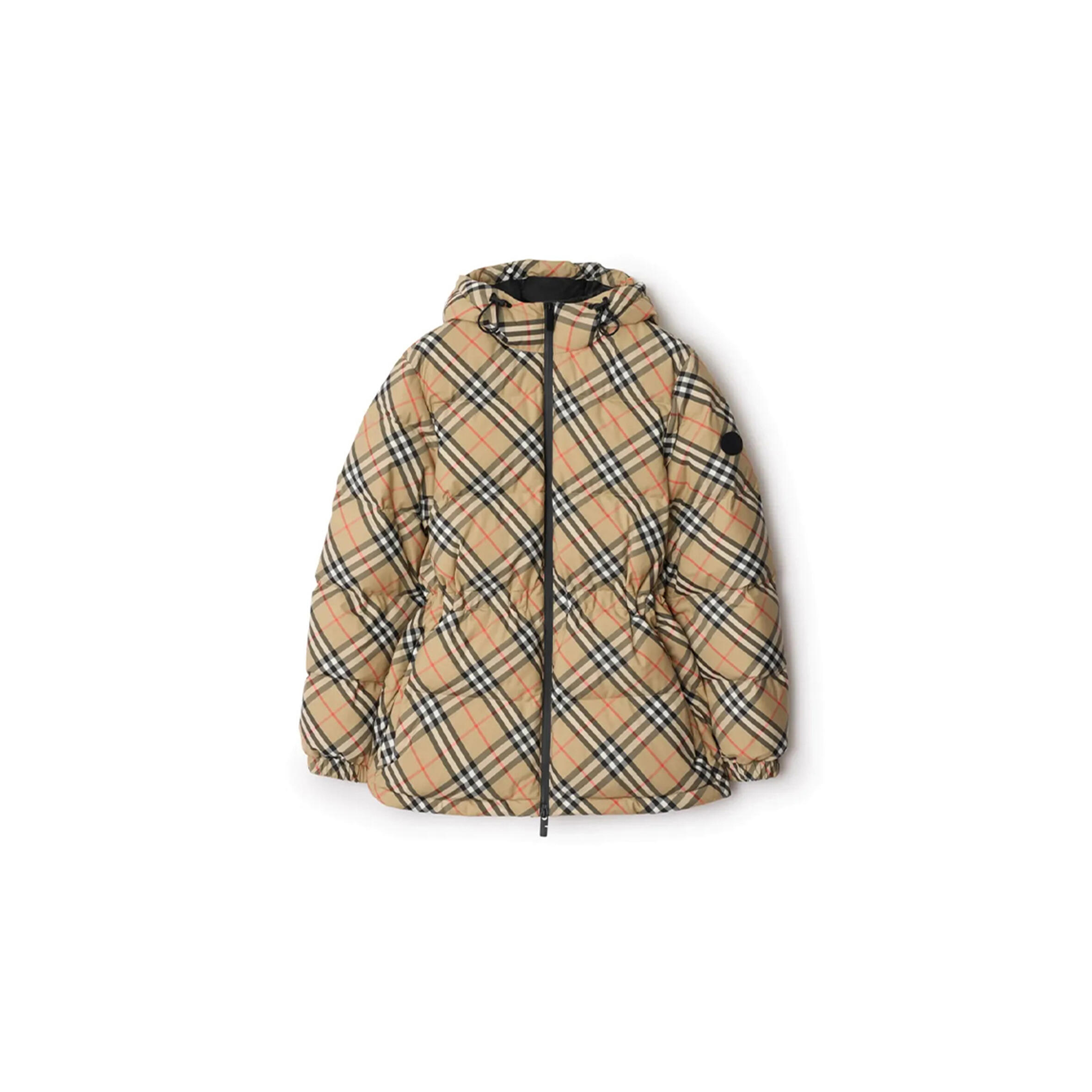 BURBERRY WATTIERTE NYLON-KAPUZENJACKE IN CHECK 81102401